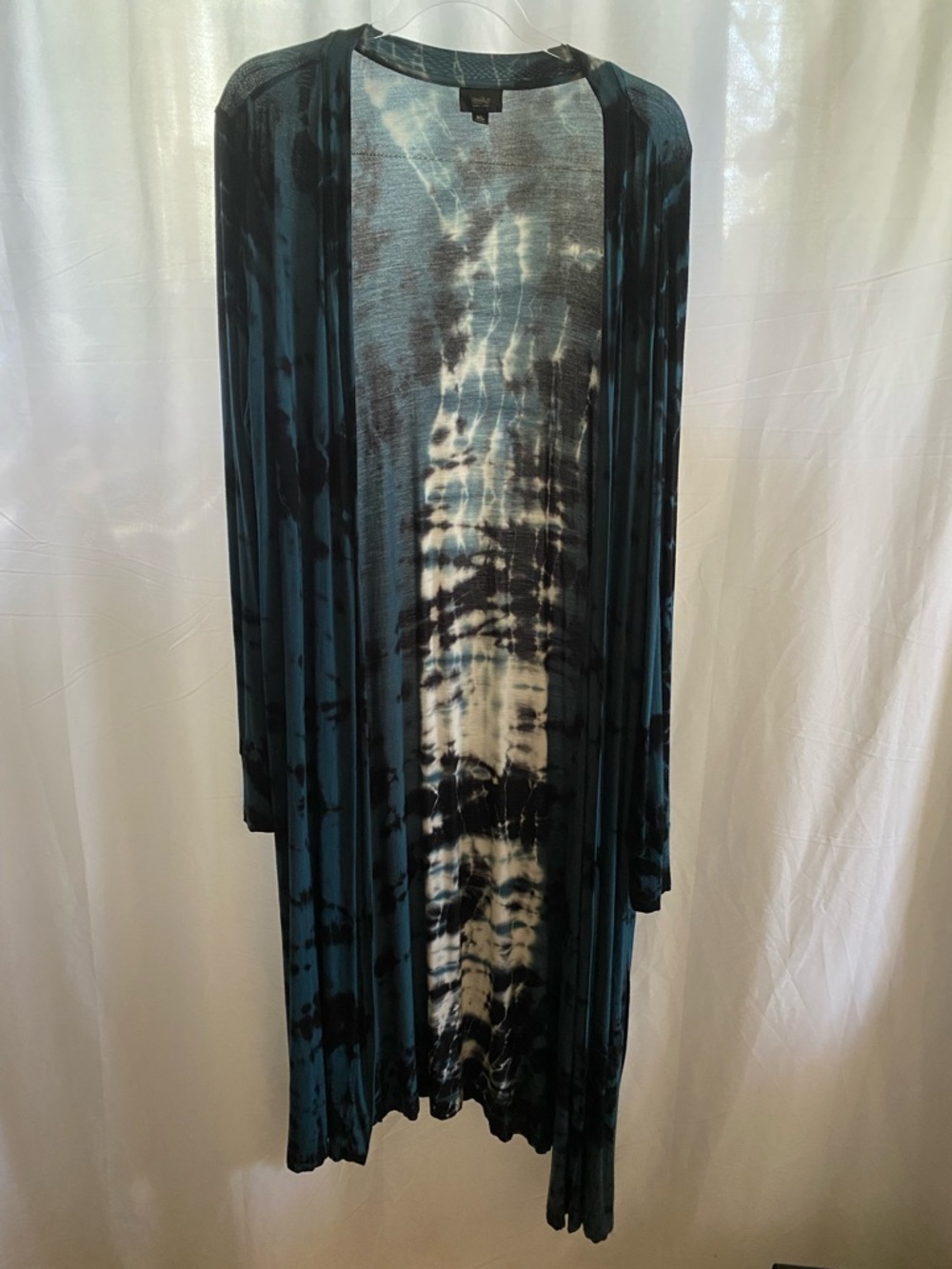 Tie Dye Open Front Duster Cardigan
